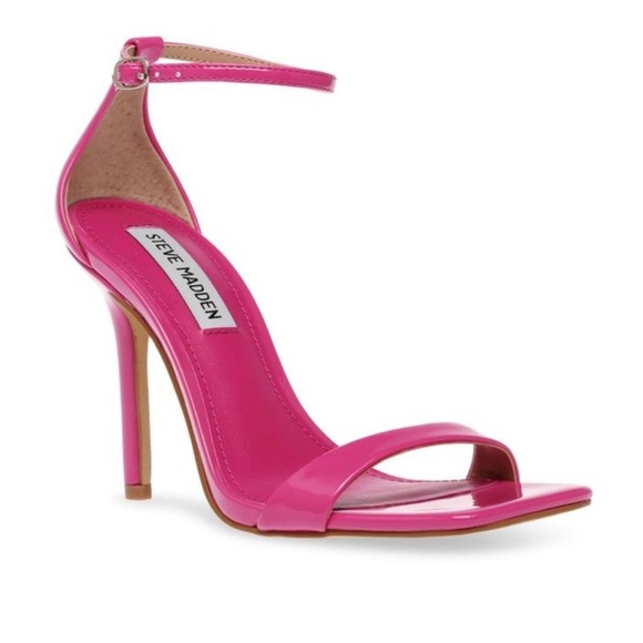 Steve Madden Spree Pink Padded Stiletto Sandals Size 9 - Picture 1 of 9